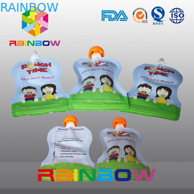 Ziplock đóng gói túi trong suốt cho nước trái cây / sữa