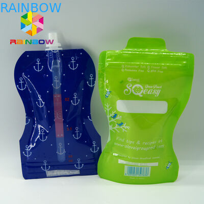 Ziplock đóng gói túi trong suốt cho nước trái cây / sữa