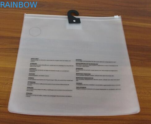 In lụa Rõ ràng du lịch mờ sử dụng túi nhựa eva cho quần áo có dây kéo