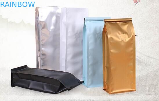 250g Nhôm In tùy chỉnh Lá Ziplock Bao bì Túi / Doy Pack Hạt cà phê Túi rang