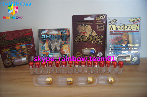 Tùy chỉnh viên đạn viên nhựa, chai nhựa y tế có nắp kim loại