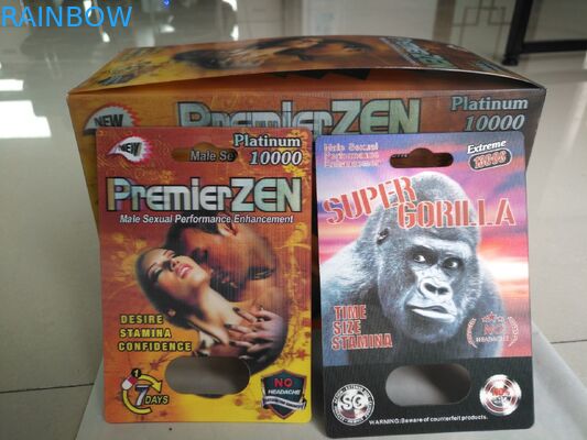 Thuốc tăng cường sinh lý nam Bao bì giấy rõ ràng / Vật liệu PP