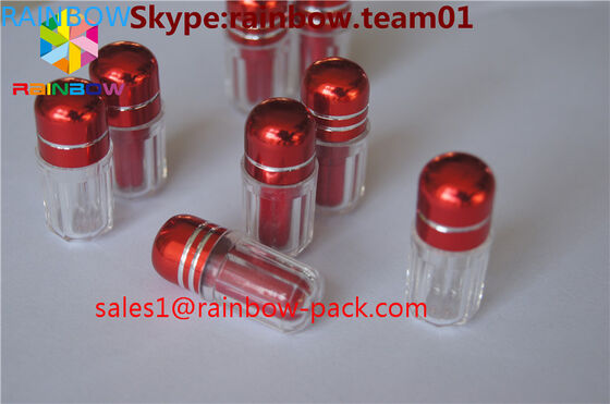 chai nhựa để bán capsul container tinh ranh hình chai màu xanh viên nang hình lục giác và hình bát giác