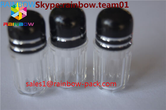 chai nhựa để bán capsul container tinh ranh hình chai màu xanh viên nang hình lục giác và hình bát giác