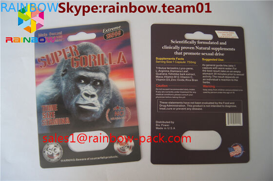 Thẻ in 3D FX 25000 bằng nhựa dạng thấu kính 3D Thẻ in hình con tê giác V7 tùy chỉnh