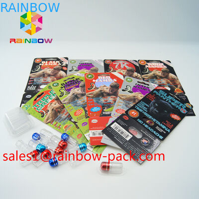 Đen mamba 3D thẻ đá rắn cương cứng thuốc tình dục 3D bao bì thẻ 3D thuốc sex đóng gói thẻ giấy thẻ tình dục 3D