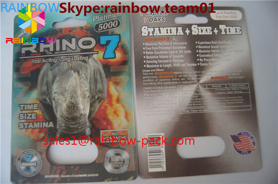 Đen mamba 3D thẻ đá rắn cương cứng thuốc tình dục 3D bao bì thẻ 3D thuốc sex đóng gói thẻ giấy thẻ tình dục 3D