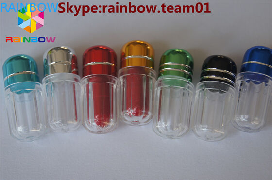 viên nang nhựa rỗng nắp kim loại vỉ rhino7 &amp; tê giác 25 viên nang màu rỗng viên nang nhựa rỗng