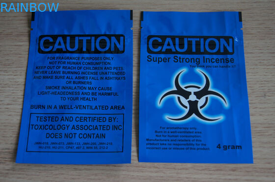 Thực vật chiết xuất gia vị Túi bao bì, Klimax Herbal Incense Zip Lock