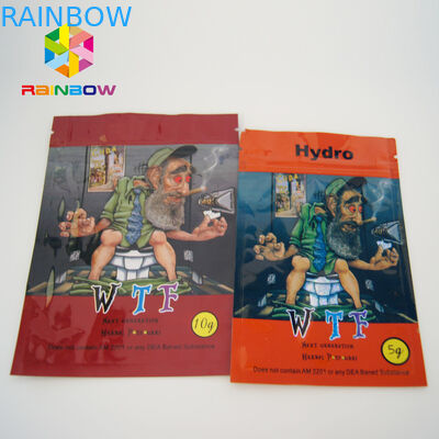 Lá cây cần sa ngọt Bột hóa học túi nhiệt nhỏ có khóa kéo