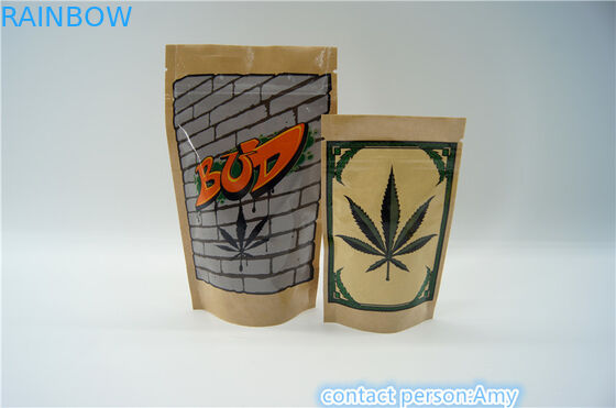 Túi kéo giấy kraft tùy chỉnh có thể đóng lại