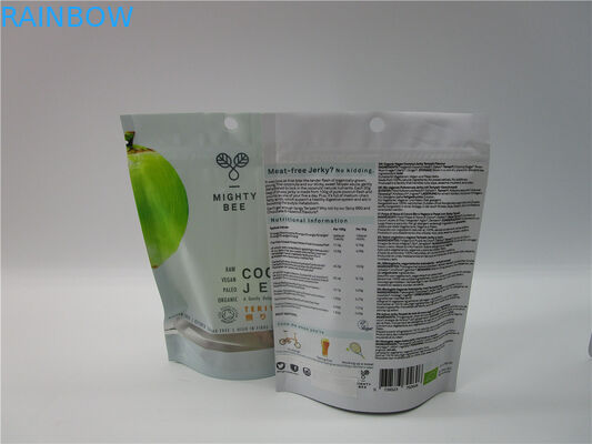 Đứng lên Túi Canabis tùy chỉnh với cửa sổ rõ ràng / Gummy Zipper Sachet Tear Notch