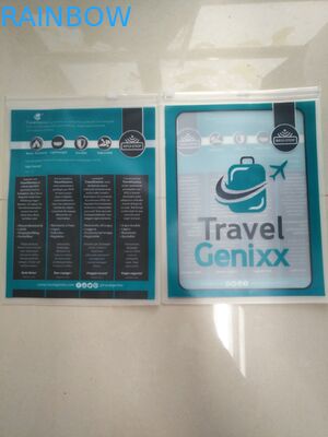 PVC Travel Document Slider Zipper Ziplock Túi đóng gói / Túi PVC rõ ràng / Bút PVC CASE / Túi đựng văn phòng phẩm PVC