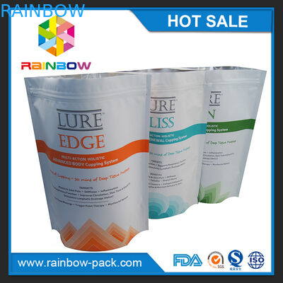 Logo mờ tùy chỉnh In ấn Đứng lên Túi Ziplock với miếng lót dưới