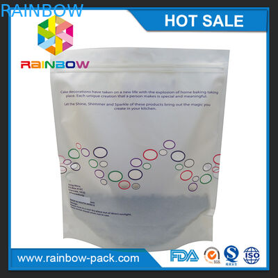 Logo mờ tùy chỉnh In ấn Đứng lên Túi Ziplock với miếng lót dưới