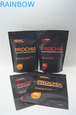 Matt in nhôm bột whey protein bột / lá nhôm đứng lên túi dây kéo