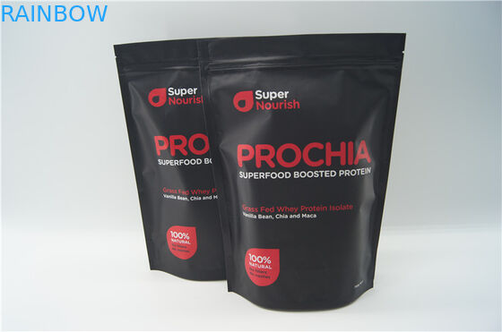 Chất lượng cao nhôm lá dinh dưỡng đứng lên bao bì túi có dây kéo