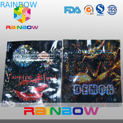 Chất liệu nhiều lớp Khỉ thảo dược nhỏ Túi Ziplock có vết rách