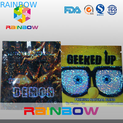 Chất liệu nhiều lớp Khỉ thảo dược nhỏ Túi Ziplock có vết rách