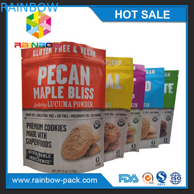 nhôm túi chip chip chip nhôm bao bì đứng lên ziplock 250g cookie bao bì