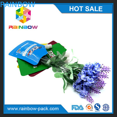 Túi nhựa có thể khóa lại Bao bì In chất lỏng Đứng lên Túi có khóa kéo