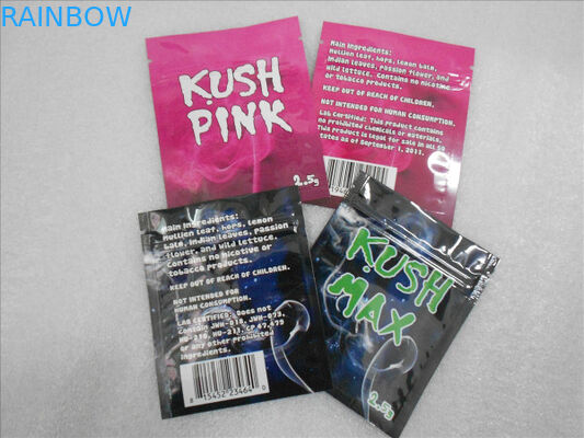 California Dream Herbal Incense Bao bì Túi khóa kéo phẳng Túi hóa chất THC Gói