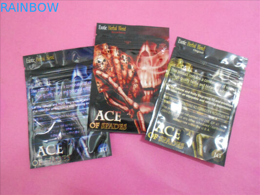 California Dream Herbal Incense Bao bì Túi khóa kéo phẳng Túi hóa chất THC Gói