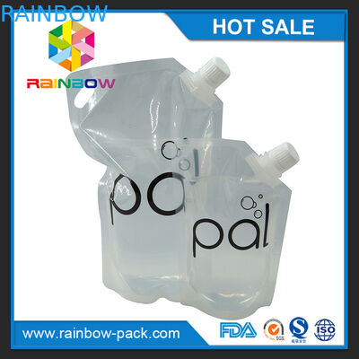 Túi đựng rượu trong suốt 4oz / 8oz / 16oz với vòi miễn phí BPA