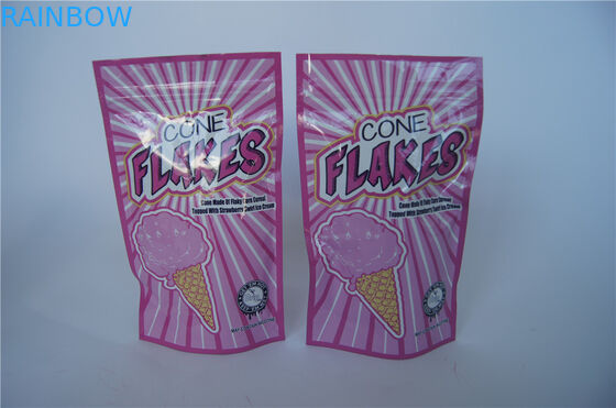 Tùy chỉnh in ziplock Foil CBD Túi Bao bì Gummy Gói với Tearnotches