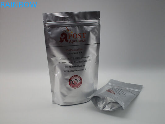 600g 1kg OEM Zipper Bao bì thực phẩm Túi giấy màu nâu Túi giấy có cửa sổ / Zipper