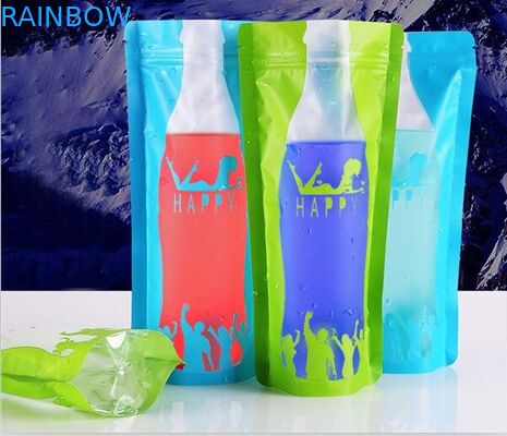 Túi nhựa trong mùa hè được in rõ ràng Bao bì với 400ml 500ml 600ml