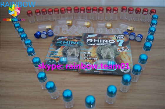 Các chai thuốc nhựa chống ẩm tái sử dụng cho Rhino 7 Male Enhancement Pills