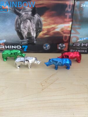 Go Rhino 3d card Rhino Shape Nam Thuốc tăng cường tình dục Viên đạn / Viên thuốc tình dục Bao bì viên nang