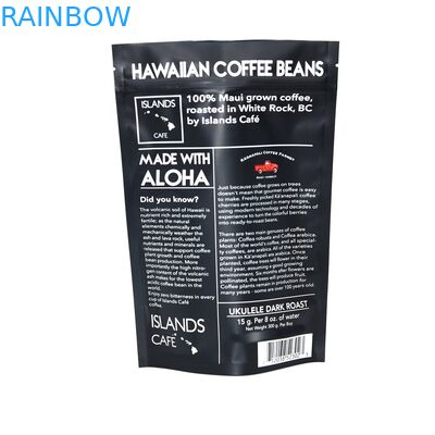 Túi nhựa bọc nhôm tùy chỉnh, 300g Túi đựng cà phê có van