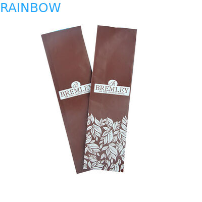 Thực phẩm đáy phẳng Lớp thân thiện với môi trường đứng lên Túi đựng cà phê Van khử khí