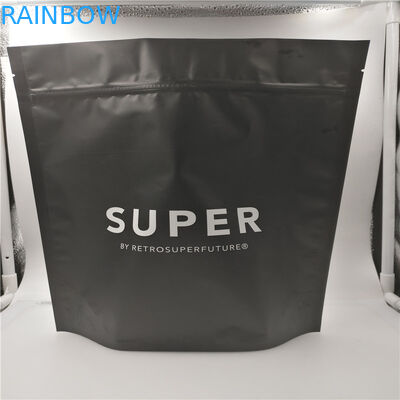 Túi màu đen mờ đóng gói thực phẩm 500 gram 1 LB với Ziplock và van khử khí