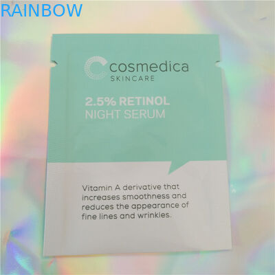 Nhựa Aluminium Túi Bao bì Mẫu Mỹ phẩm Sachet, Ba mặt niêm phong Mẫu mỹ phẩm Sachet