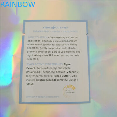 Nhựa Aluminium Túi Bao bì Mẫu Mỹ phẩm Sachet, Ba mặt niêm phong Mẫu mỹ phẩm Sachet