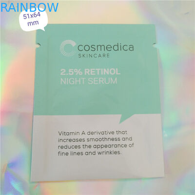 Nhựa Aluminium Túi Bao bì Mẫu Mỹ phẩm Sachet, Ba mặt niêm phong Mẫu mỹ phẩm Sachet