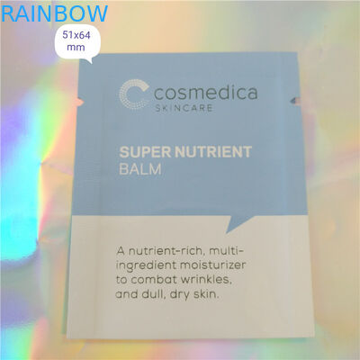 Nhựa Aluminium Túi Bao bì Mẫu Mỹ phẩm Sachet, Ba mặt niêm phong Mẫu mỹ phẩm Sachet