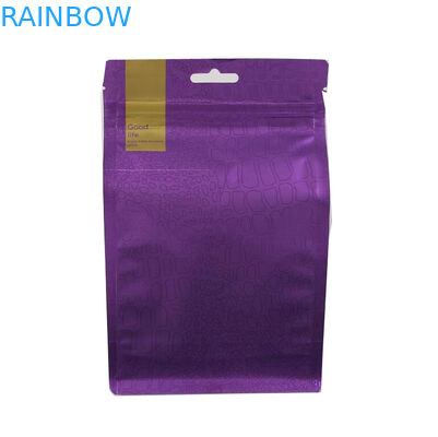 Bán buôn Nhôm Lá Tin Tie Flat Block đáy Cà phê Bao bì có van khử khí 500g 1kg