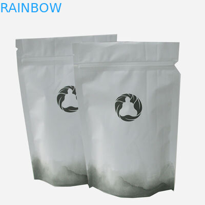 Nhà máy Trung Quốc Heat Heat Hợp chất Logo In ấn Đứng lên Lá tùy chỉnh Thực phẩm Túi trà Cà phê Túi 1kg 500g Với Zipp