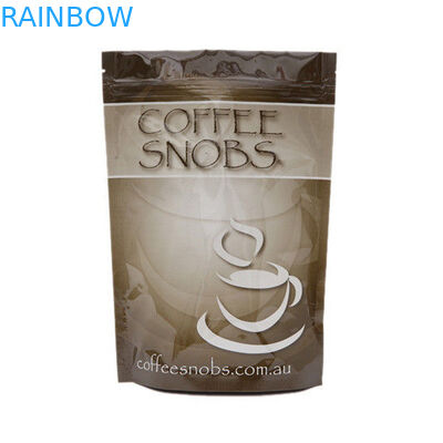 Tùy chỉnh 250g 500g 1kg khối vuông đóng gói hạt cà phê ziplock đáy phẳng