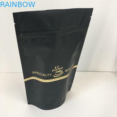 Nhãn hiệu riêng Logo vàng Lá nhôm lót túi nhựa Túi bao bì có van