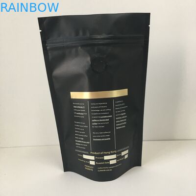 Nhãn hiệu riêng Logo vàng Lá nhôm lót túi nhựa Túi bao bì có van