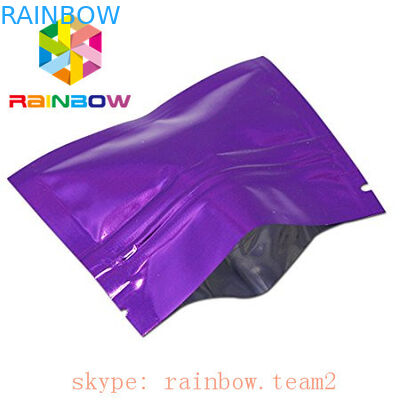 đầy màu sắc 3 mặt niêm phong phẳng mini mylar lá túi 1g trà gai / hoa gói bao bì