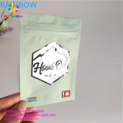 1 gram dầu CBD / Dầu mui xe Túi nhựa Bao bì 3 túi niêm phong ziplock mylar