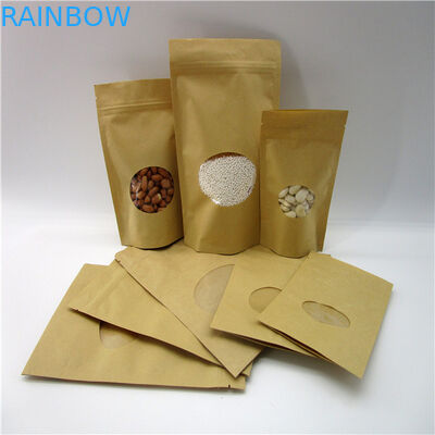 Túi giấy hình oval tùy chỉnh / Bao bì bột gạo Protein