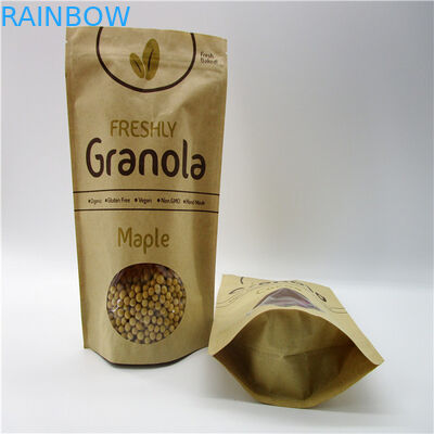 Túi giấy hình oval tùy chỉnh / Bao bì bột gạo Protein