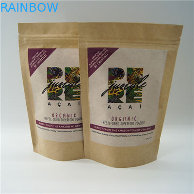 Túi giấy hình oval tùy chỉnh / Bao bì bột gạo Protein